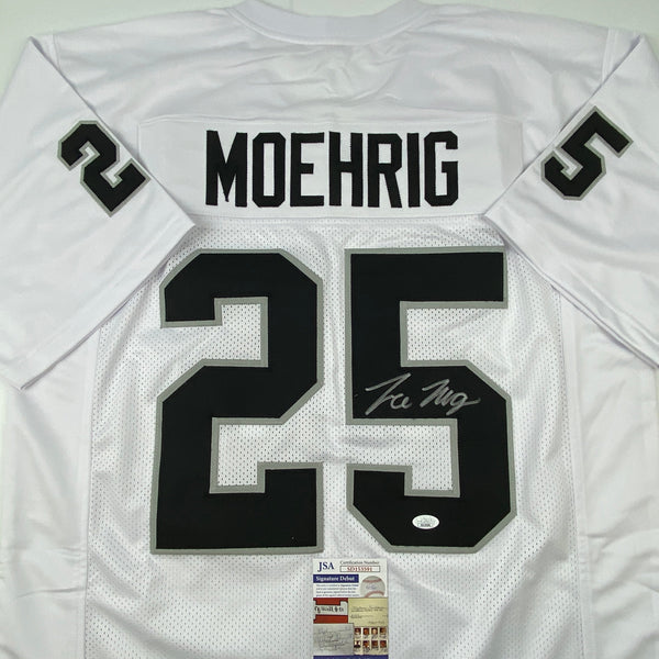 Autographed/Signed Trevon Moehrig Las Vegas Oakland White Football Jersey JSA COA