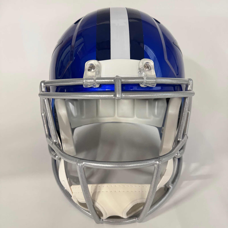 Autographed/Signed Deion Sanders Dallas Cowboys Flash Full Size FS F/S Replica Football Helmet Beckett BAS COA