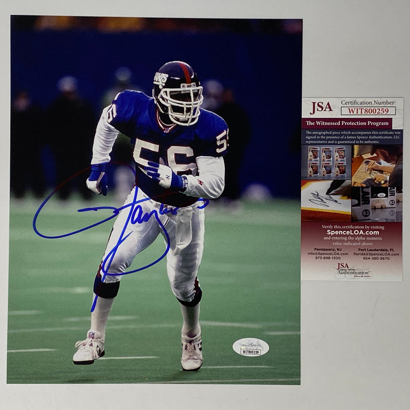 Autographed/Signed Lawrence Taylor New York Giants 8x10 Football Photo JSA COA