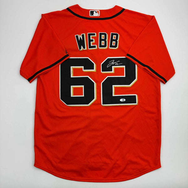 Autographed/Signed Logan Webb San Francisco Orange Baseball Jersey PSA/DNA COA
