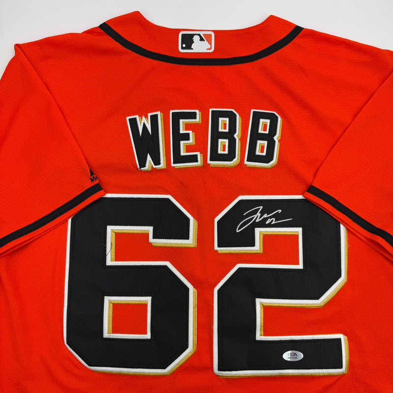 Autographed/Signed Logan Webb San Francisco Orange Baseball Jersey PSA/DNA COA