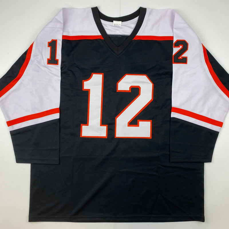 Autographed/Signed Tim Kerr Philadelphia Black Hockey Jersey JSA COA
