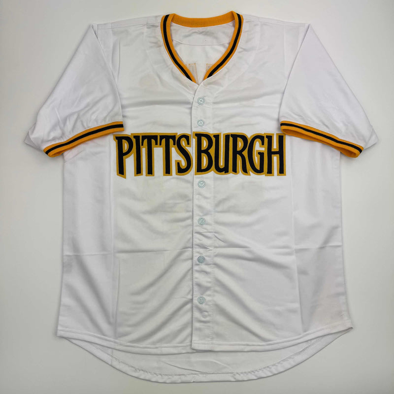 Autographed/Signed Paul Skenes Pittsburgh White Baseball Jersey JSA COA