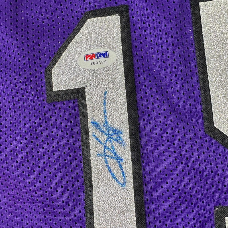 Autographed/Signed Vince Carter Toronto Purple Basketball Jersey PSA/DNA COA