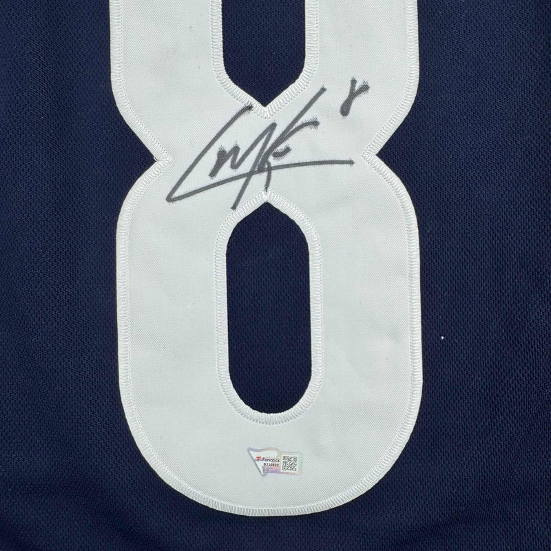 Autographed/Signed Cale Makar Colorado Avs Avalanche Blue Authentic Hockey Jersey Fanatics COA