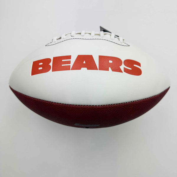 Autographed/Signed Devin Hester Chicago Bears Full Size F/S White Panel Logo Football JSA COA