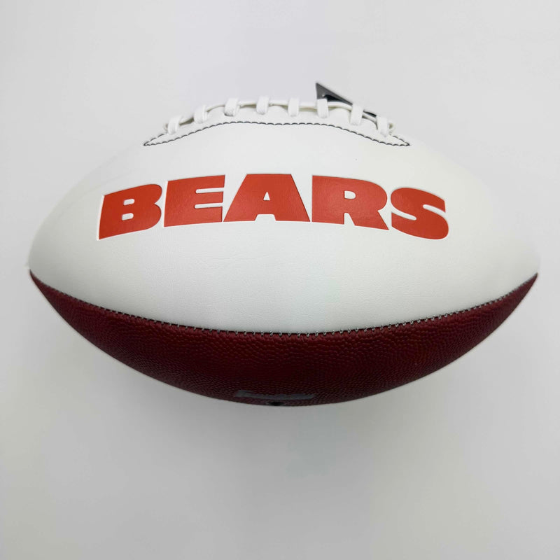 Autographed/Signed Devin Hester Chicago Bears Full Size F/S White Panel Logo Football JSA COA