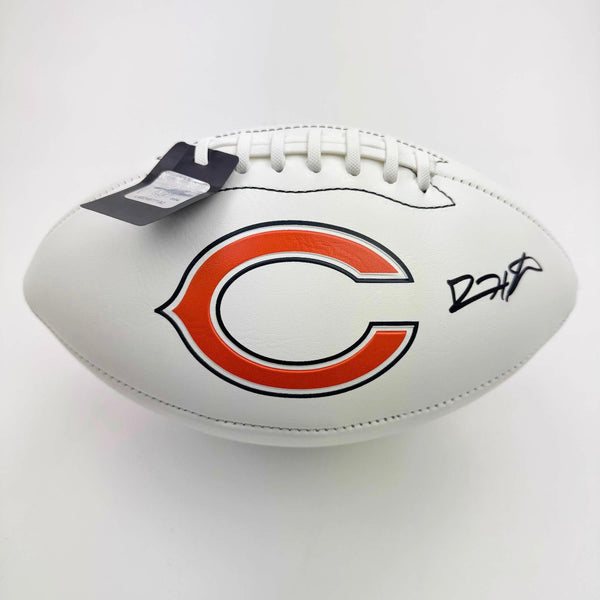 Autographed/Signed Devin Hester Chicago Bears Full Size F/S White Panel Logo Football JSA COA