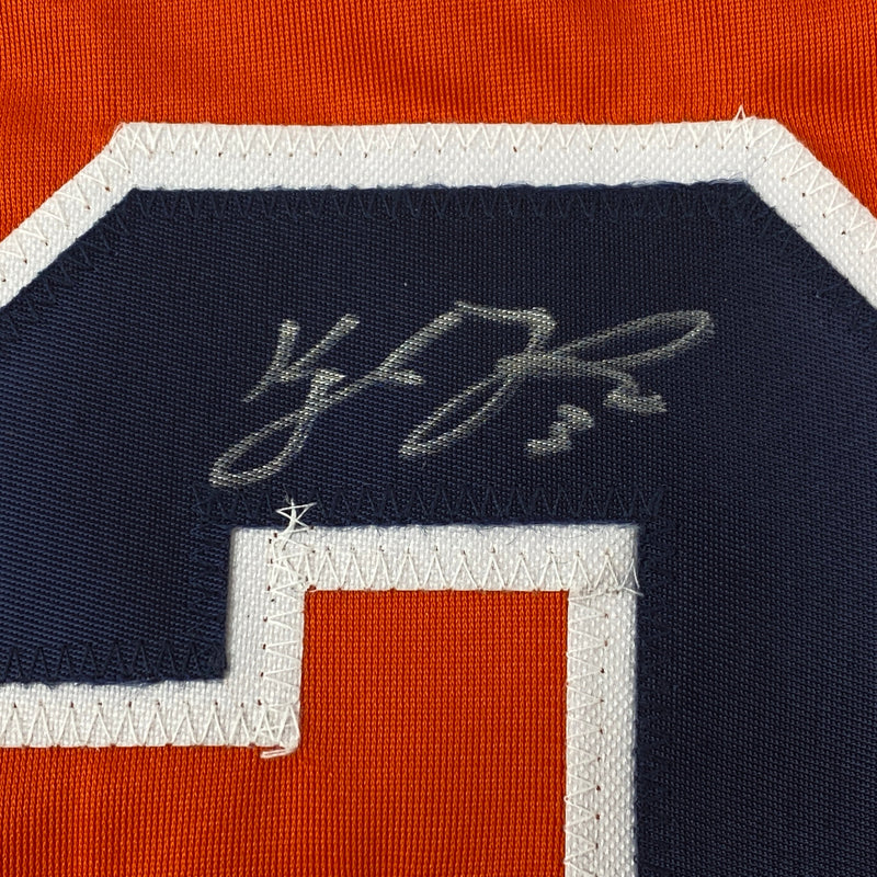 Autographed/Signed Kyle Tucker Houston Orange Baseball Jersey Beckett BAS COA