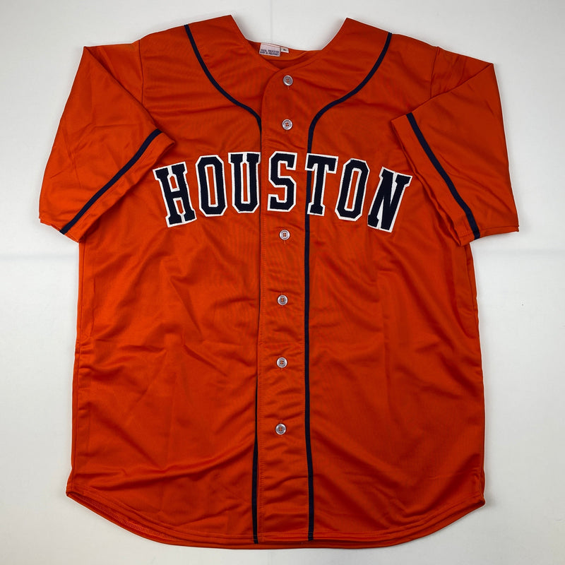 Autographed/Signed Kyle Tucker Houston Orange Baseball Jersey Beckett BAS COA