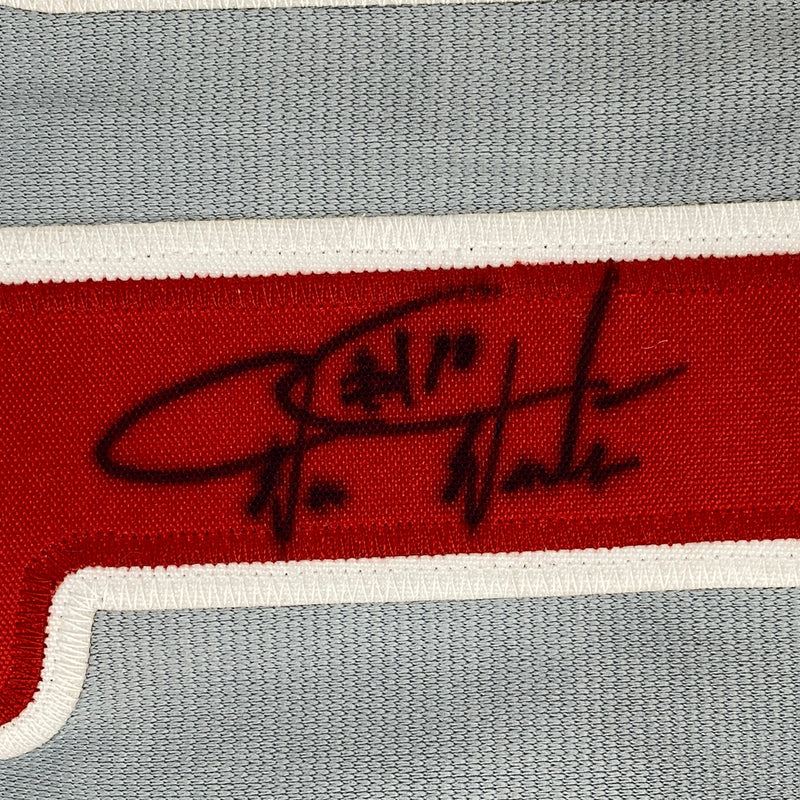 Autographed/Signed Darren Daulton Philadelphia Grey Baseball Jersey JSA COA