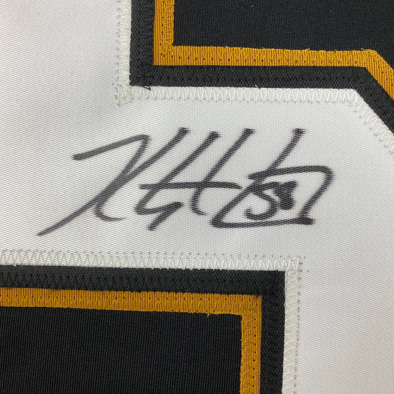 Autographed/Signed Kris Letang Pittsburgh Black Hockey Jersey JSA COA