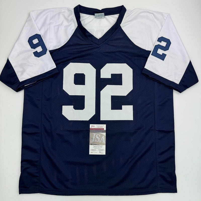 Autographed/Signed Tony Tolbert Dallas Thanksgiving Football Jersey JSA COA