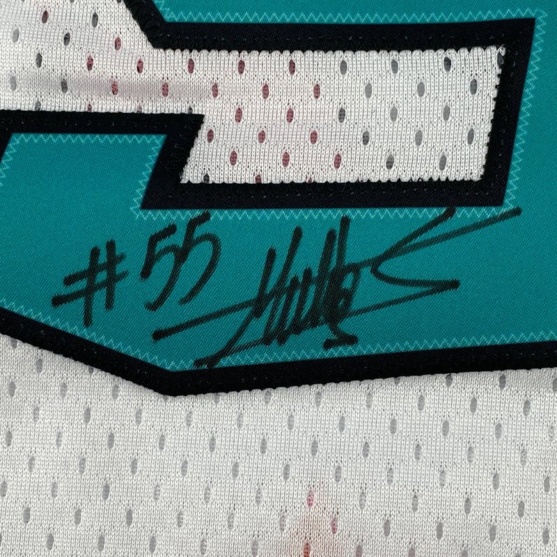 Autographed/Signed Dikembe Mutombo 1995 All-Star Game White Authentic Basketball Jersey PSA/DNA COA