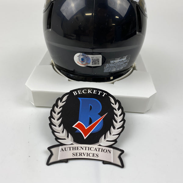 Autographed/Signed Travon Walker #1 Pick Jacksonville Jaguars Jags Mini Football Helmet Beckett BAS COA