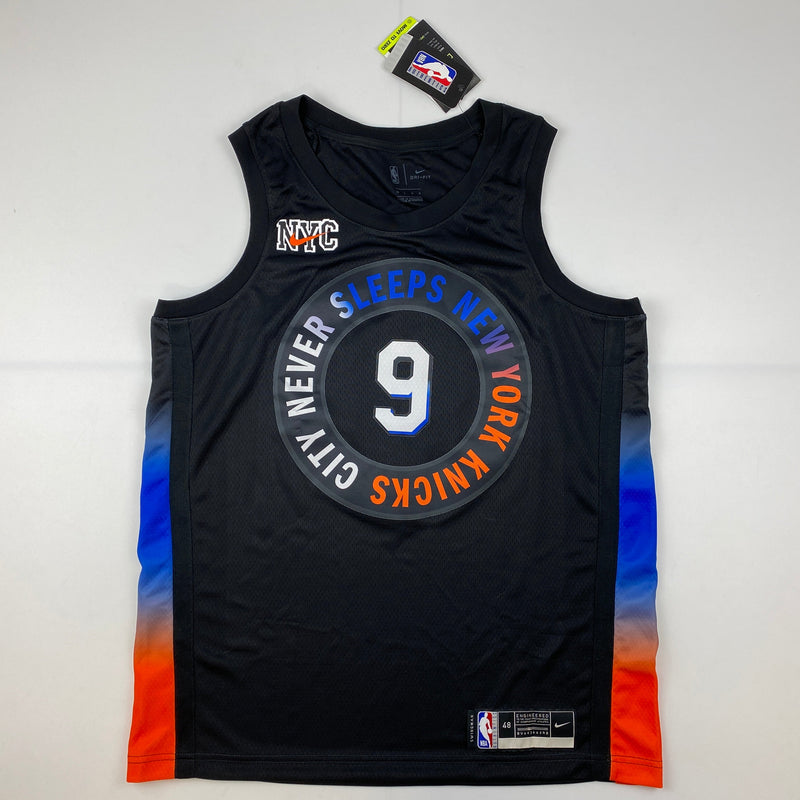 Autographed/Signed RJ R.J. Barrett New York Knicks Black City Basketball Jersey Fanatics COA