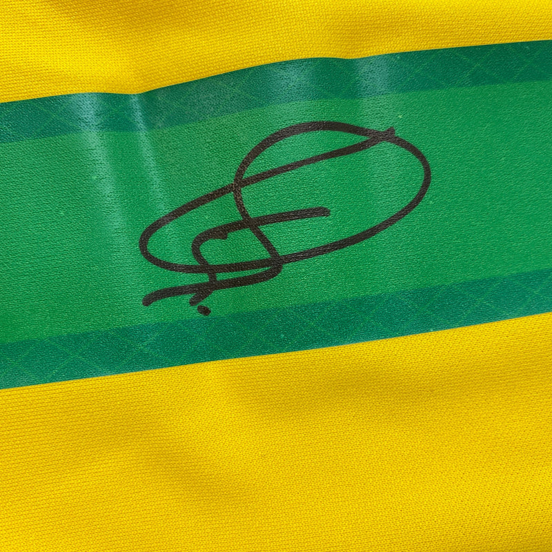 Autographed/Signed Vini Vinicius Jr. Brazil Yellow Soccer Jersey Beckett BAS COA