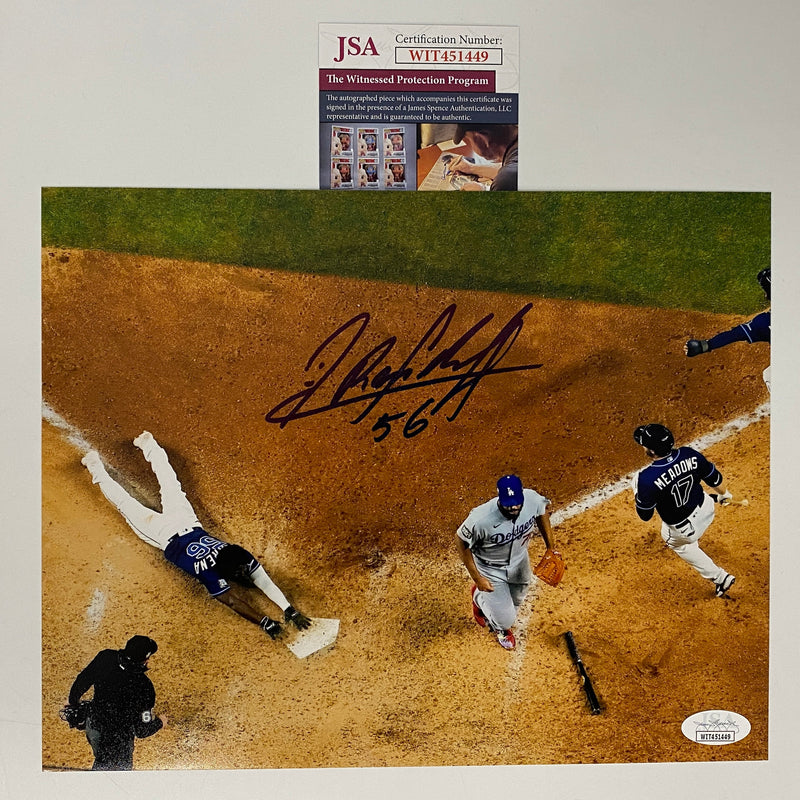 Autographed/Signed Randy Arozarena Tampa Bay Rays 8x10 Baseball Photo JSA COA #1