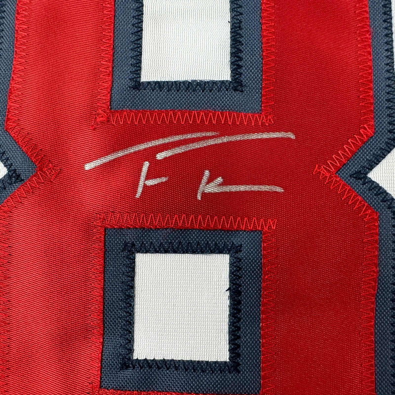 Autographed/Signed Trea Turner United States USA White World Baseball Classic WBC Jersey Beckett BAS COA