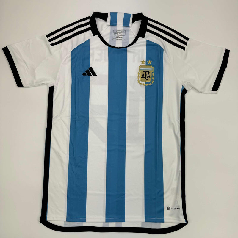 Autographed/Signed Sergio Kun Aguero Argentina Blue Soccer Futbol Jersey Beckett BAS COA