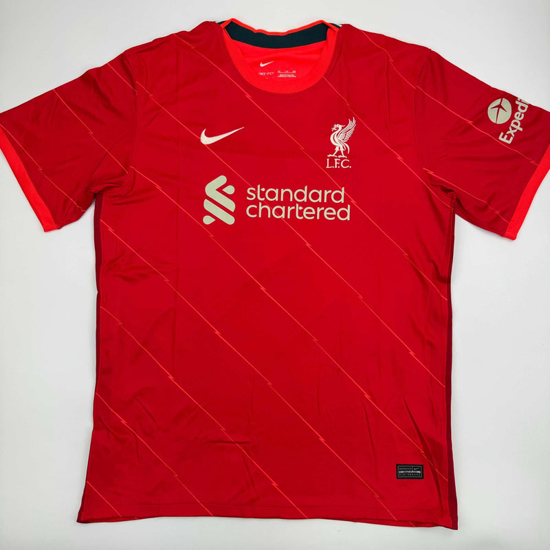 Autographed/Signed Fabinho Liverpool Red Soccer Jersey Beckett BAS COA