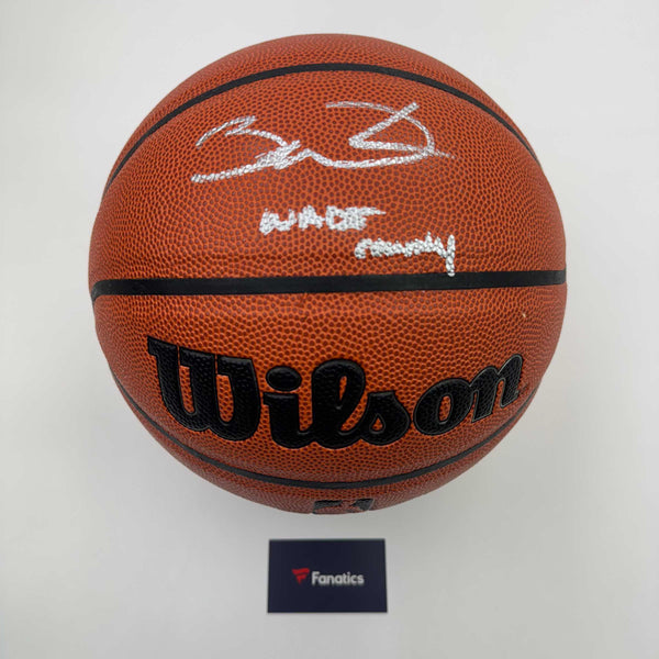 Autographed/Signed Dwyane Wade "Wade County" Miami Heat Wilson Basketball Fanatics COA