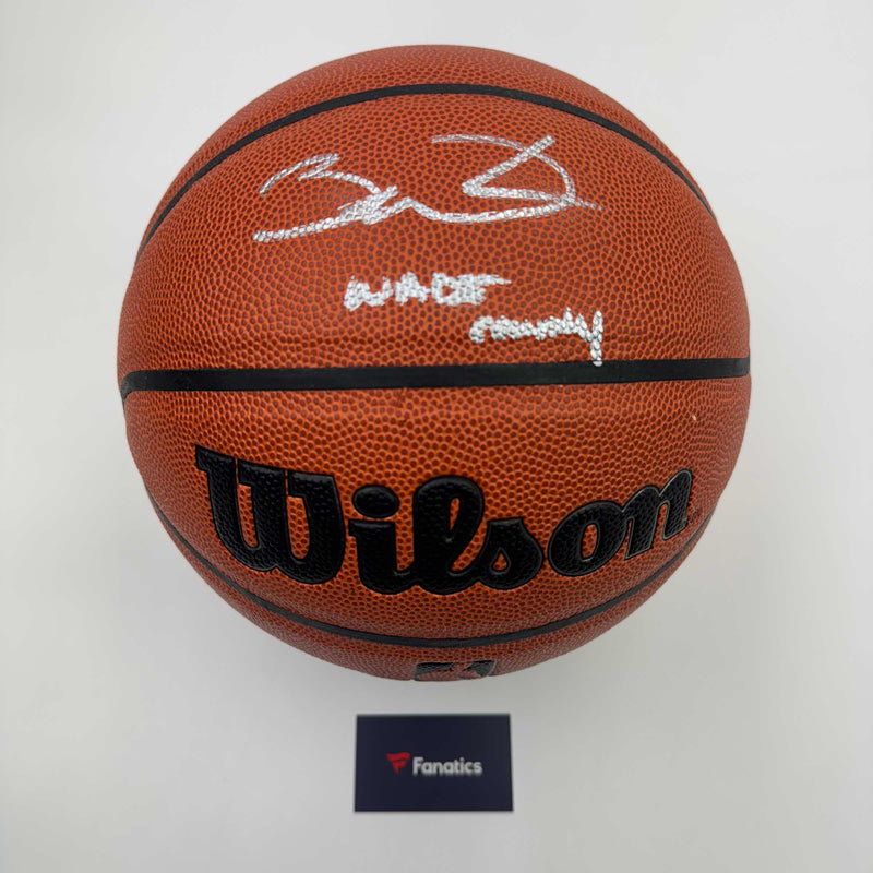 Autographed/Signed Dwyane Wade "Wade County" Miami Heat Wilson Basketball Fanatics COA