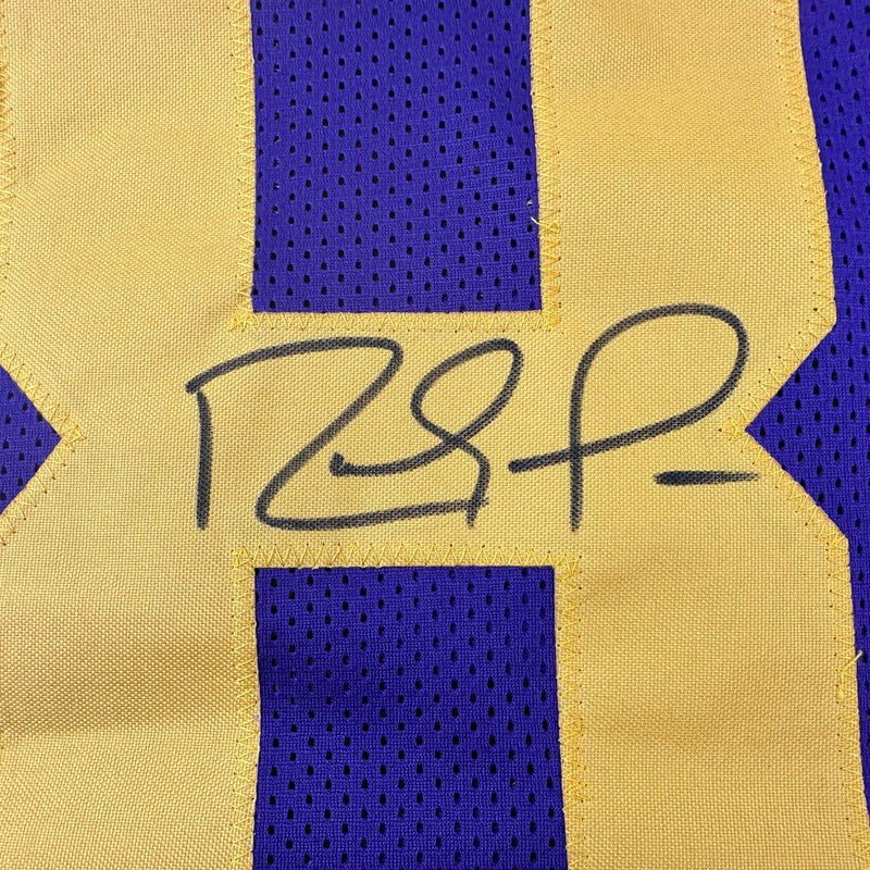 Autographed/Signed Randy Moss Minnesota Color Rush Purple Football Jersey Beckett BAS COA