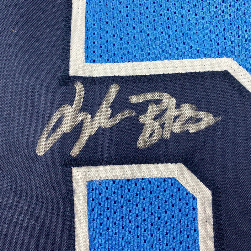 Autographed/Signed Treylon Burks Tennessee Light Blue Football Jersey Beckett BAS COA