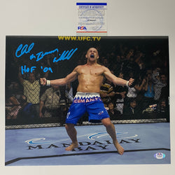 Autographed/Signed Chuck Liddell The Iceman HOF 09 UFC MMA Ultimate Fighting 11x14 Photo PSA/DNA COA