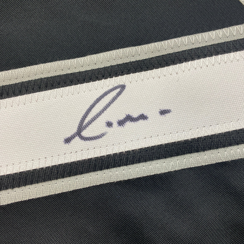 Autographed/Signed Yermin Mercedes Chicago Black Baseball Jersey Beckett BAS COA