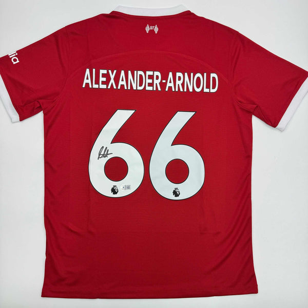 Autographed/Signed Trent Alexander Arnold Liverpool Red Soccer Jersey Beckett BAS COA