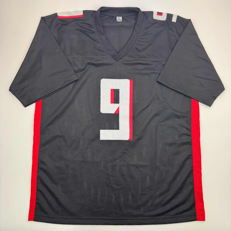 Autographed/Signed Michael Penix Jr. Atlanta Black Football Jersey Beckett BAS COA
