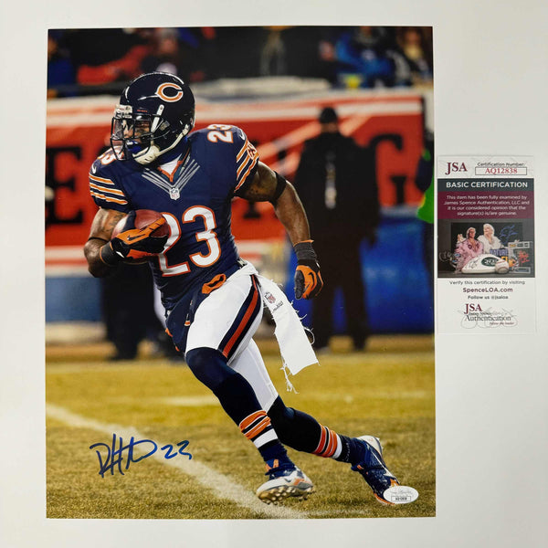 Autographed/Signed Devin Hester Chicago Bears 11x14 Football Photo JSA COA #4