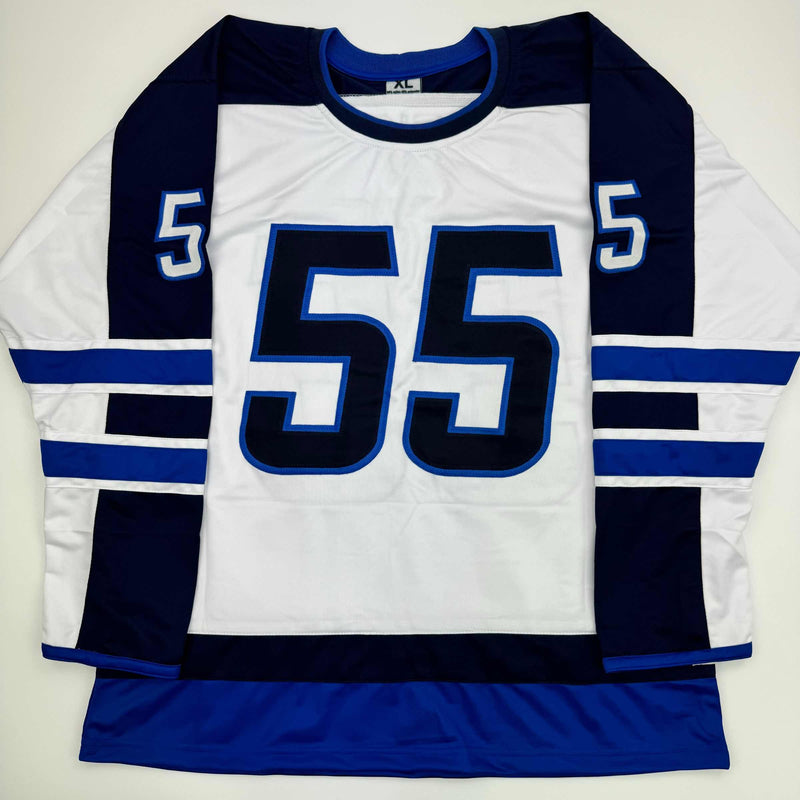 Autographed/Signed Mark Scheifele Winnipeg White Hockey Jersey JSA COA