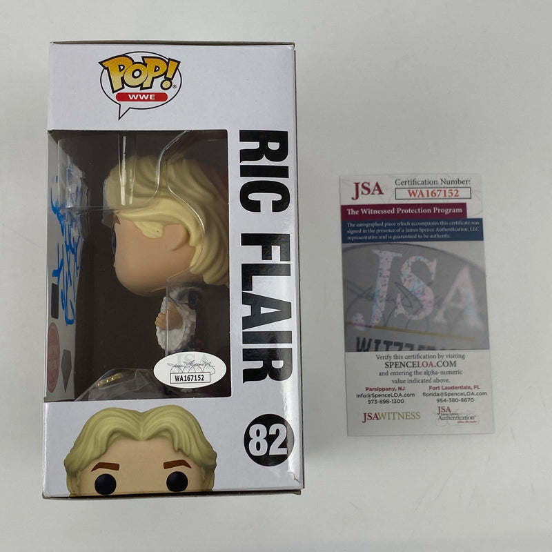 Autographed/Signed Ric Flair 16x #82 Funko Pop Diamond Collection WWE WWF Figurine JSA COA