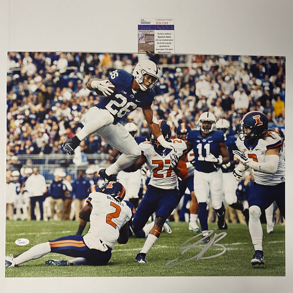 Autographed/Signed Saquon Barkley Penn State Nittany Lions 16x20 Football Photo JSA COA #5