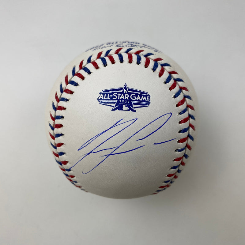 Autographed/Signed Ronald Acuna Jr. 2022 All-Star Game Rawlings Official Major League ROML Baseball JSA COA