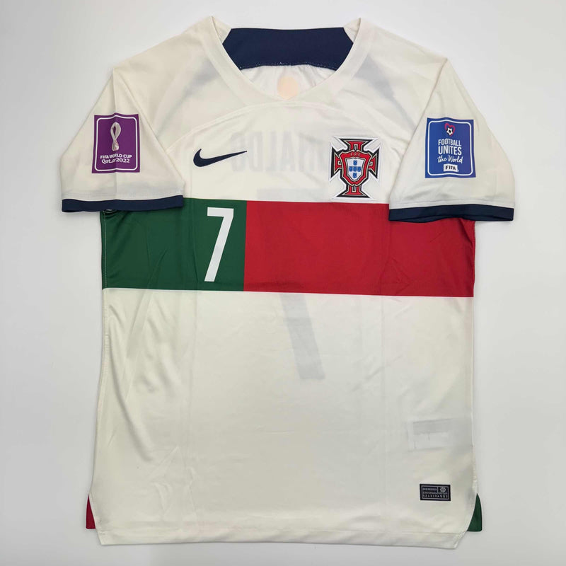 Autographed/Signed Cristiano Ronaldo Portugal World Cup Soccer Futbol Jersey Beckett BAS COA