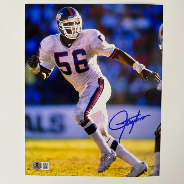 Autographed/Signed Lawrence Taylor New York Giants 8x10 Football Photo Beckett BAS COA #2