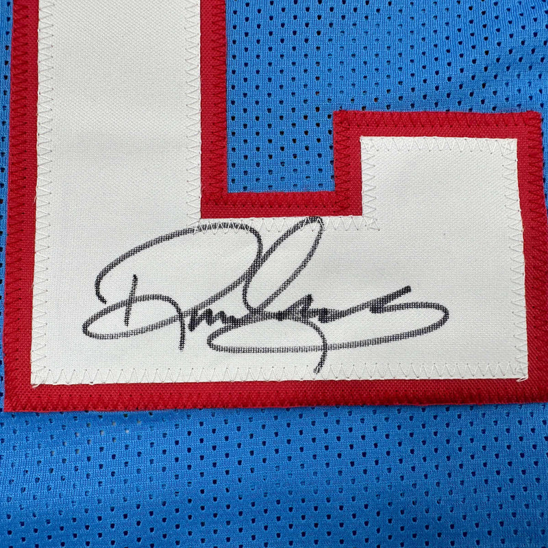 Autographed/Signed Derrick Henry Tennessee Retro Light Blue Football Jersey JSA COA