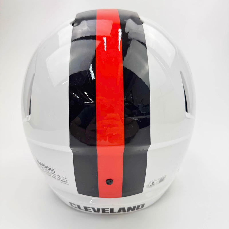 Autographed/Signed Myles Garrett Cleveland Browns Flash Full Size FS F/S Replica Football Helmet Beckett BAS COA