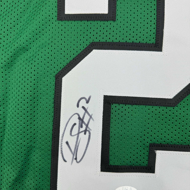 Autographed/Signed Darius Slay Jr. Philadelphia Kelly Green Football Jersey JSA COA