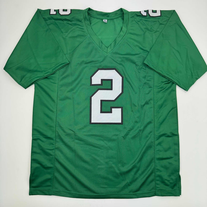 Autographed/Signed Darius Slay Jr. Philadelphia Kelly Green Football Jersey JSA COA