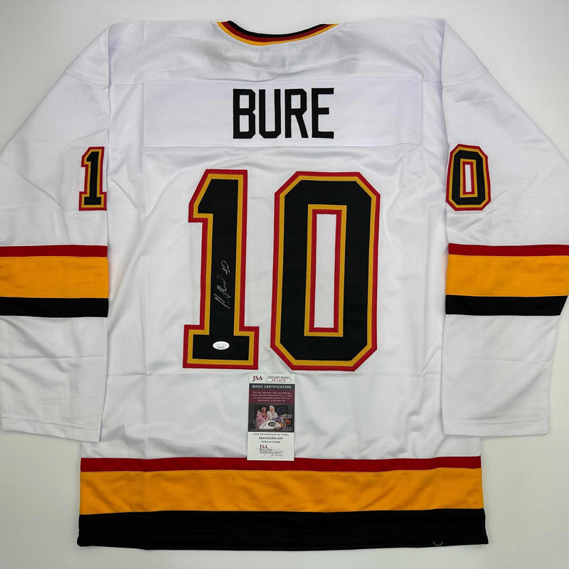 Autographed/Signed Pavel Bure Vancouver White Hockey Jersey JSA COA