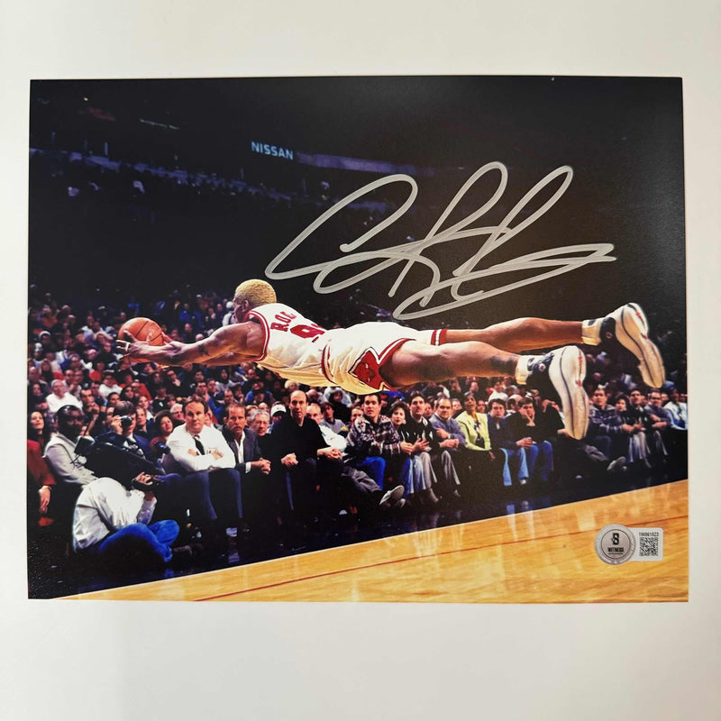 Autographed/Signed Dennis Rodman Chicago Bulls 8x10 Basketball Photo Beckett BAS COA