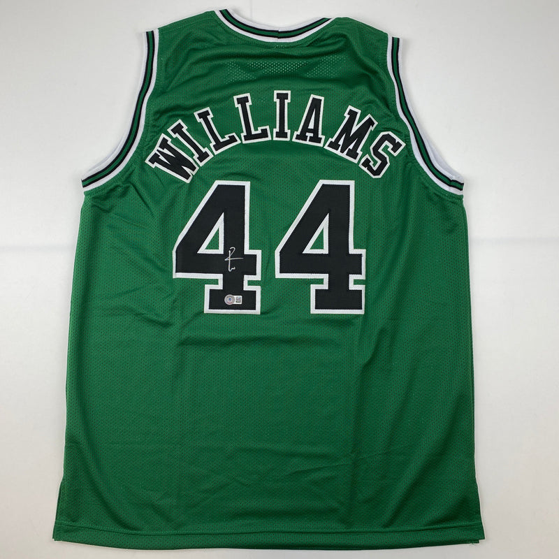 Autographed/Signed Patrick Williams Chicago Green Basketball Jersey Beckett BAS COA