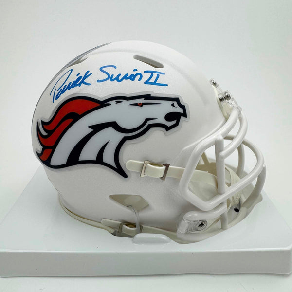 Autographed/Signed Patrick Surtain II Denver Broncos Alternate Mini Football Helmet Beckett BAS COA
