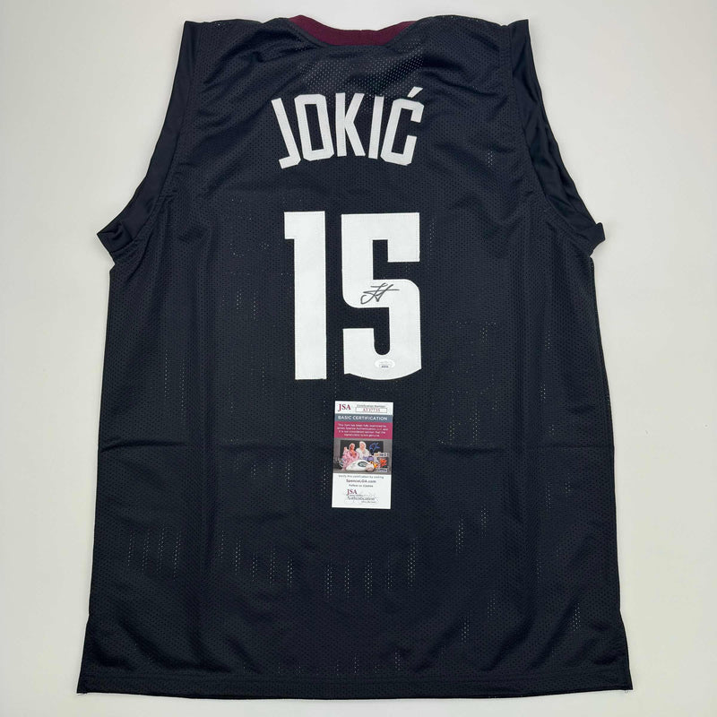 Autographed/Signed Nikola Jokic Denver Black 5280 City Edition Basketball Jersey JSA COA
