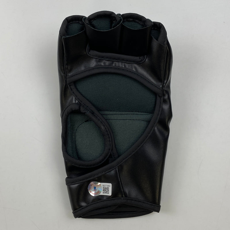 Autographed/Signed Nate Nathan Diaz UFC MMA Ultimate Fighting Black Glove Beckett BAS COA